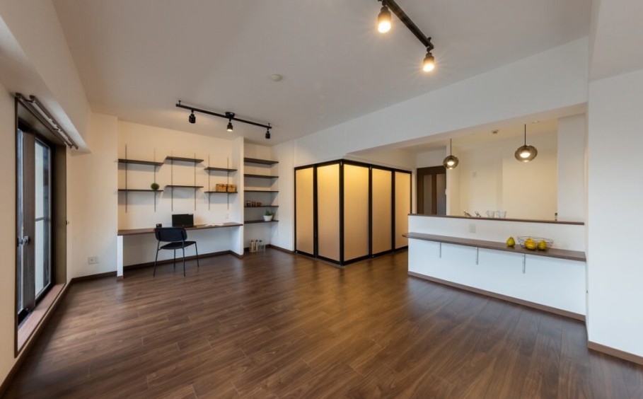 生活と趣味を共有した空間リフォーム